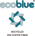 ECO BLUE ® ロゴ　RECYCLED POLYESTER FIBER