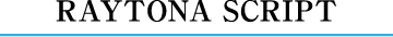 Raytona Script