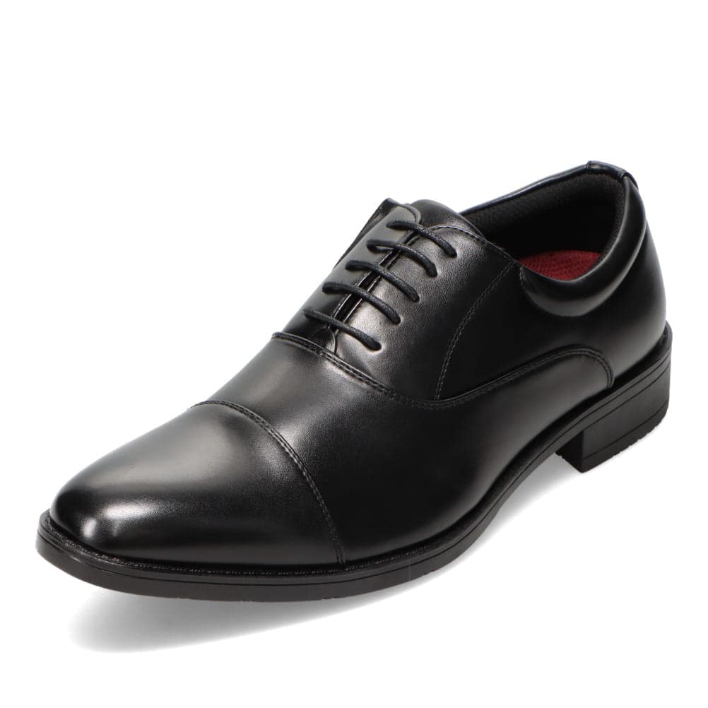 cecilio セシリオ 内羽根ストレートチップビジネスシューズ ブラック