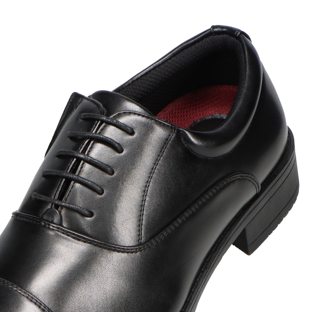 cecilio セシリオ 内羽根ストレートチップビジネスシューズ ブラック