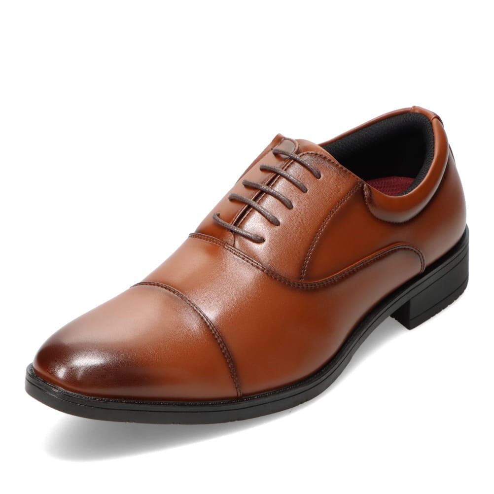 cecilio セシリオ 内羽根ストレートチップビジネスシューズ ブラウン