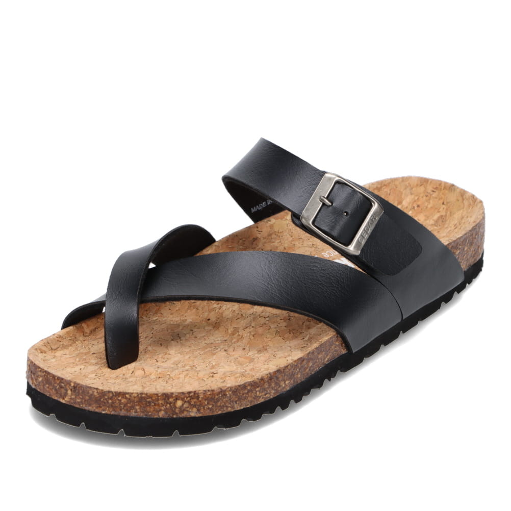 CEDAR CREST セダークレスト フットベットサンダル ブラック メンズ