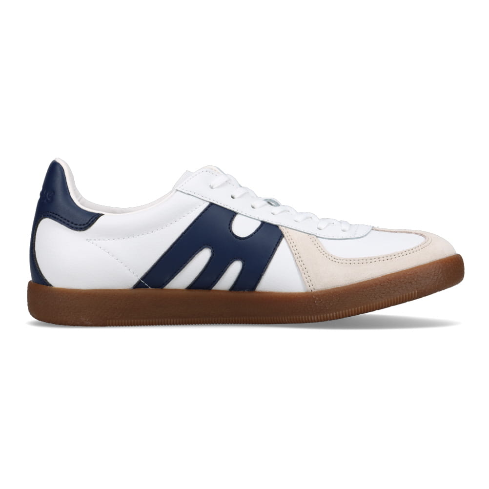 mobus モーブス ローカットスニーカー メンズ ホワイト×ネイビー | 靴