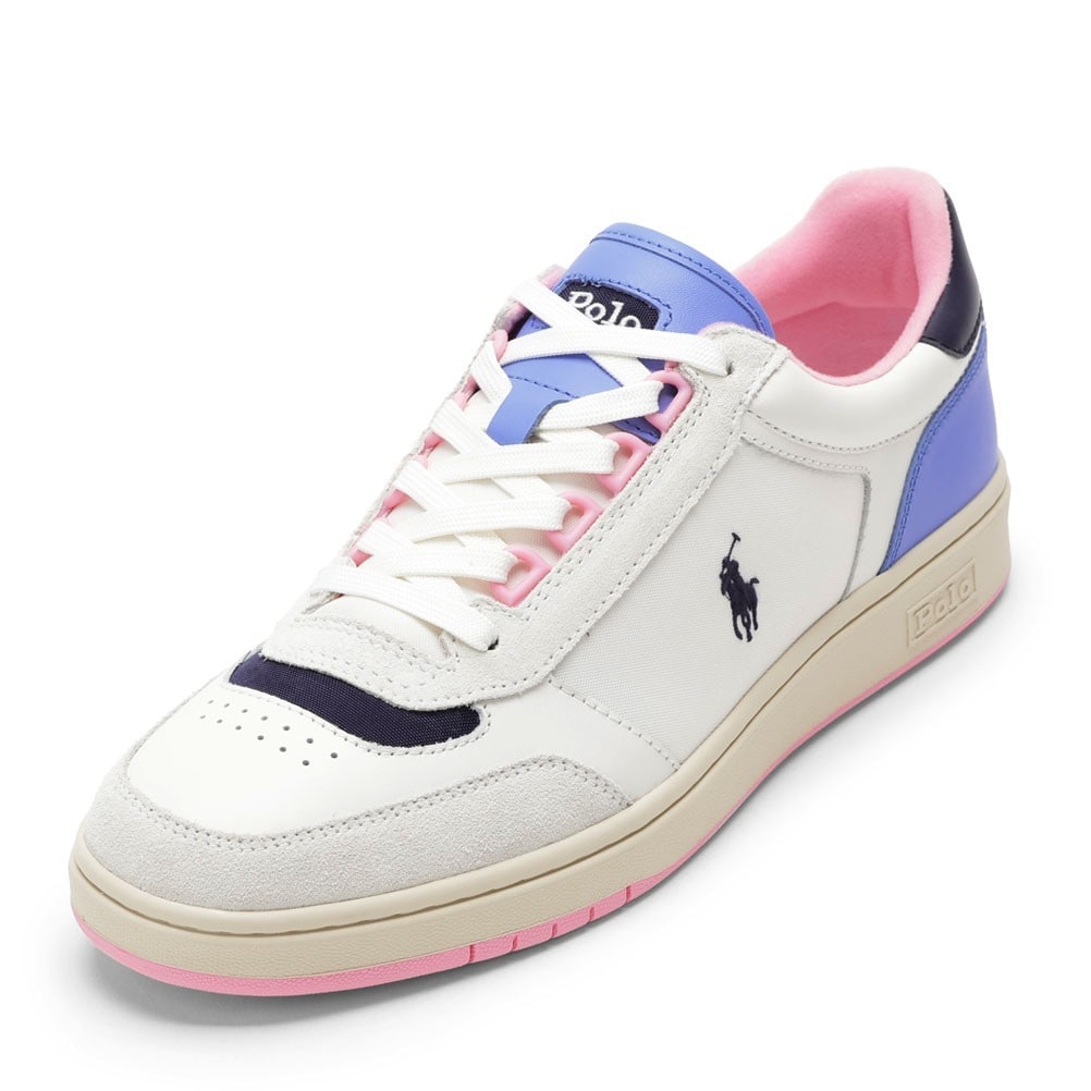 RALPH LAUREN ラルフローレン POLO COURT SPORT ホワイト×ピンク