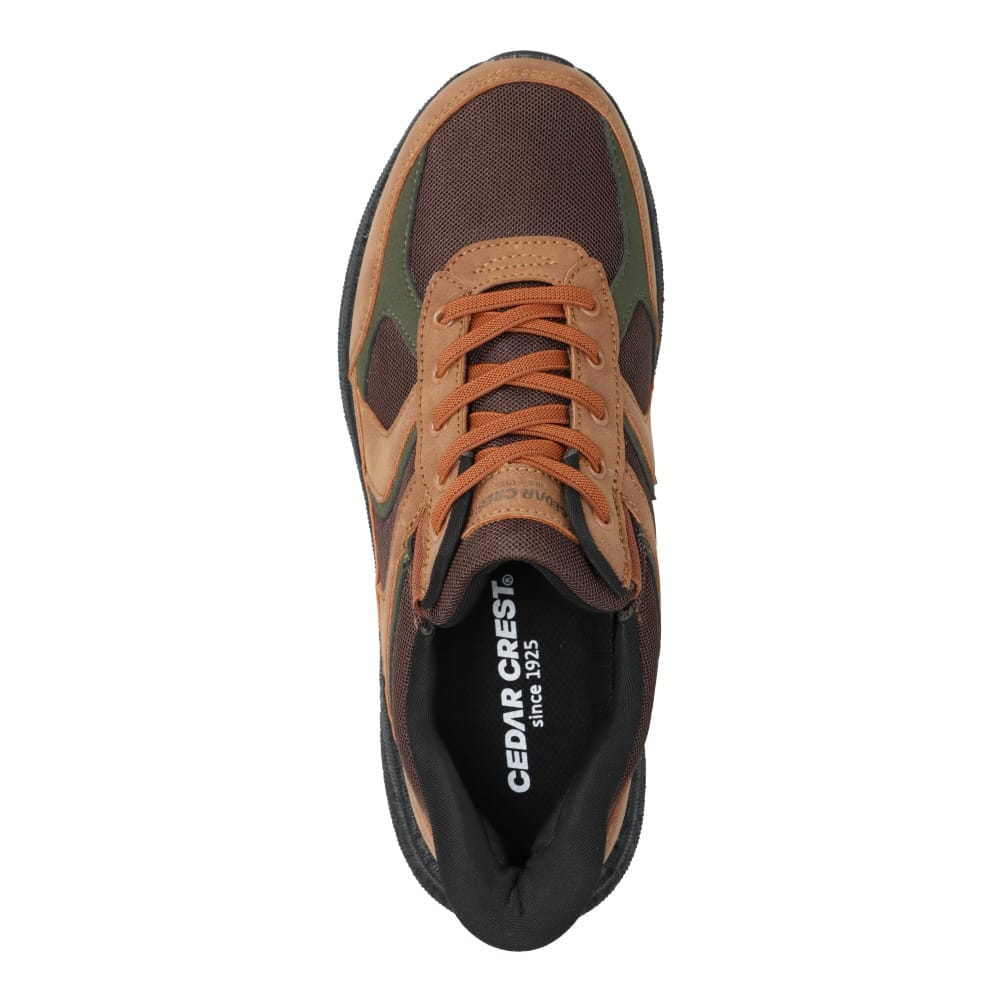 CEDAR CREST セダークレスト スパットシューズ ブラウン×カーキ メンズ