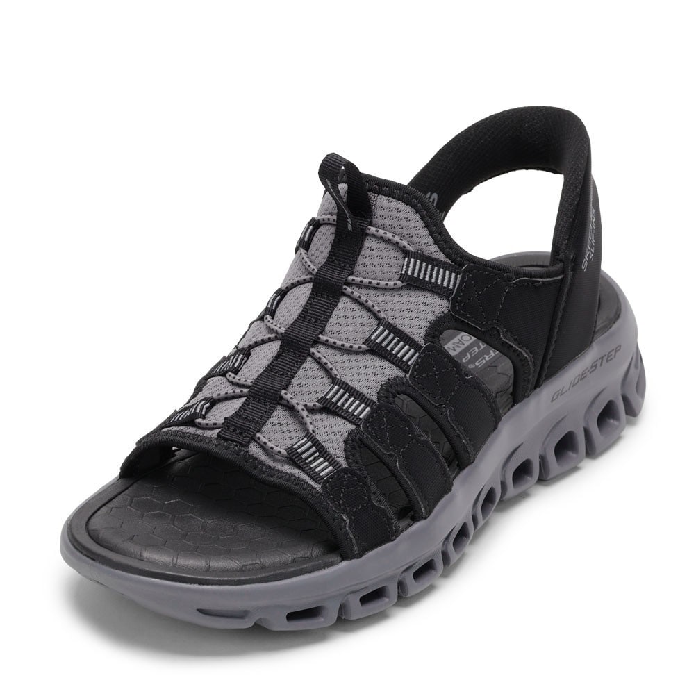 くるたん様（リピーター様） SKECHERS スケッチャーズ GLIDE STEP SANDAL ブラック メンズ | 靴