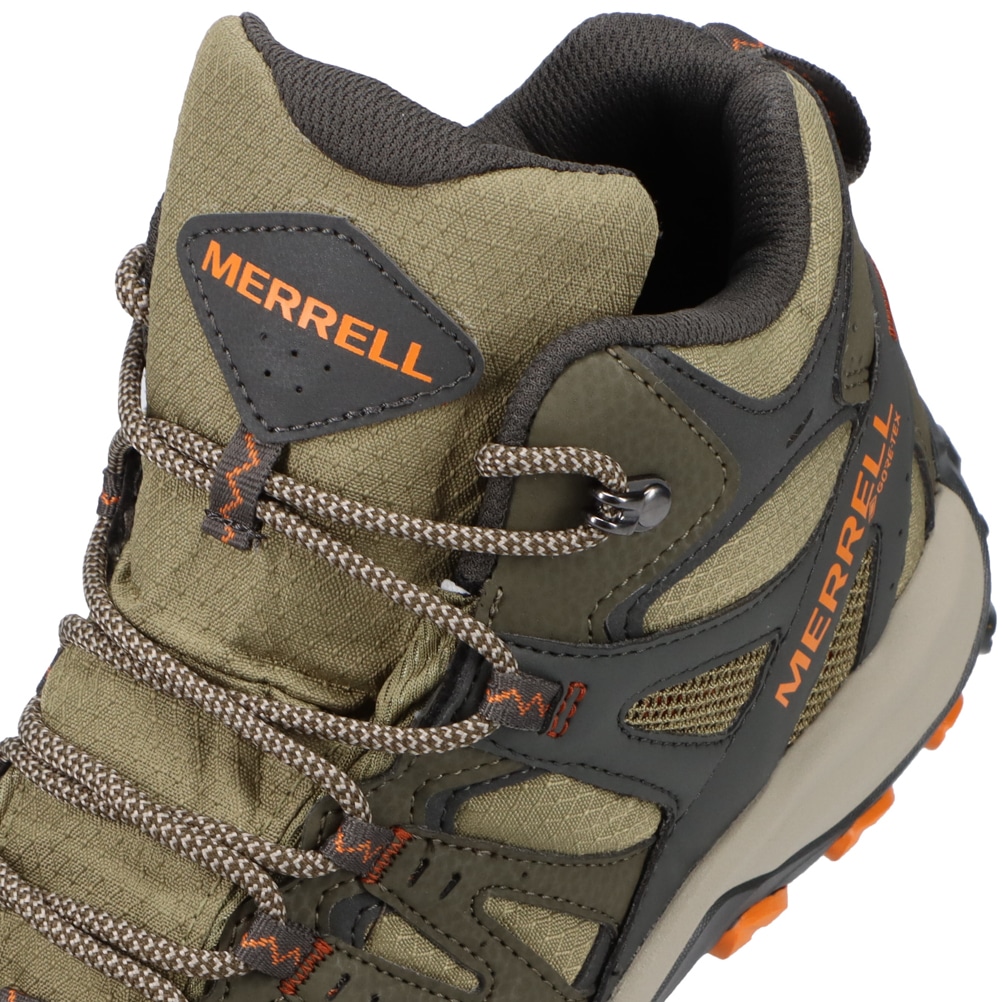MERRELL メレル GORE-TEXアウトドアシューズ メンズ オリーブ | 靴 