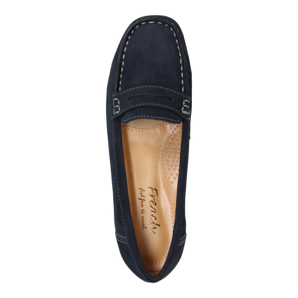 ふかふかインソールレザーカジュアルローファー