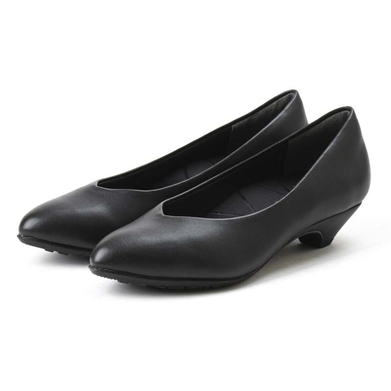 美品　バーニーズニュース　ポインテッドトゥレースフラットパンプス　黒　36 美品 バーニーズニュース ポインテッドトゥレースフラット