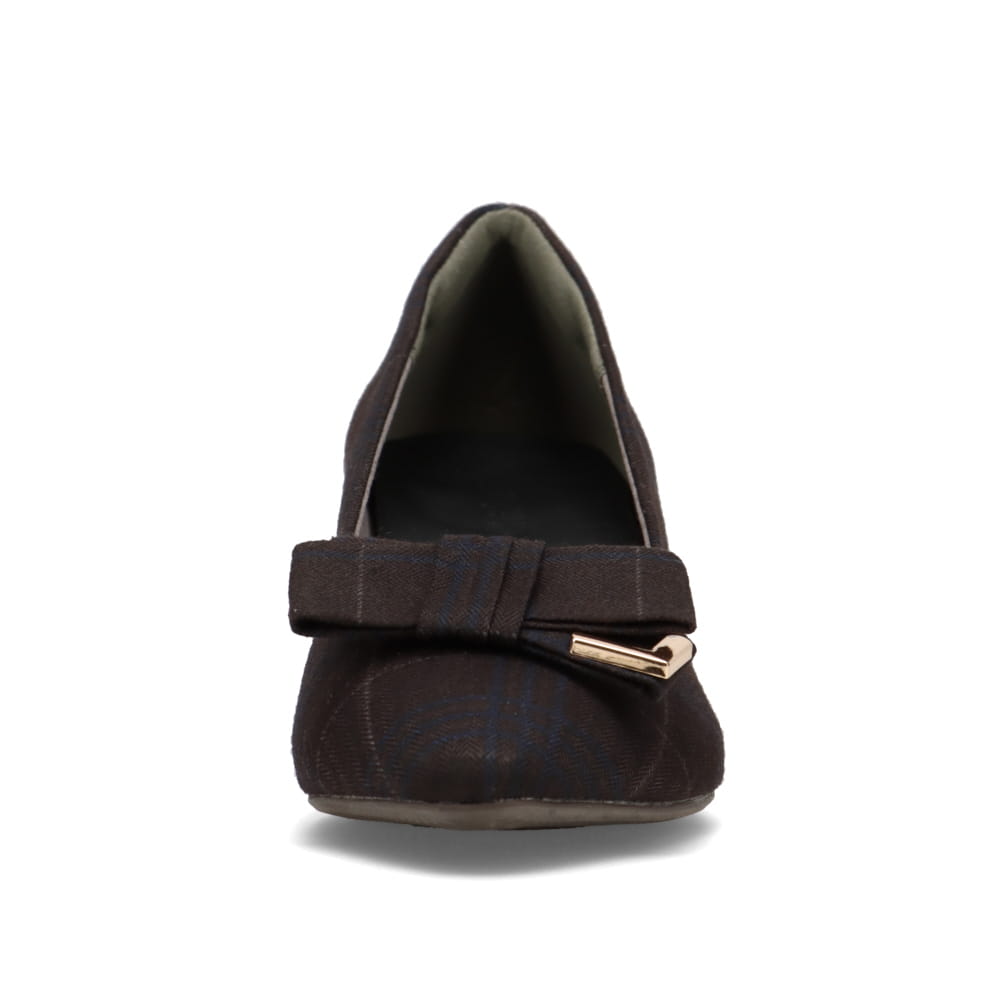 ポインテッドトゥ リボンパンプス