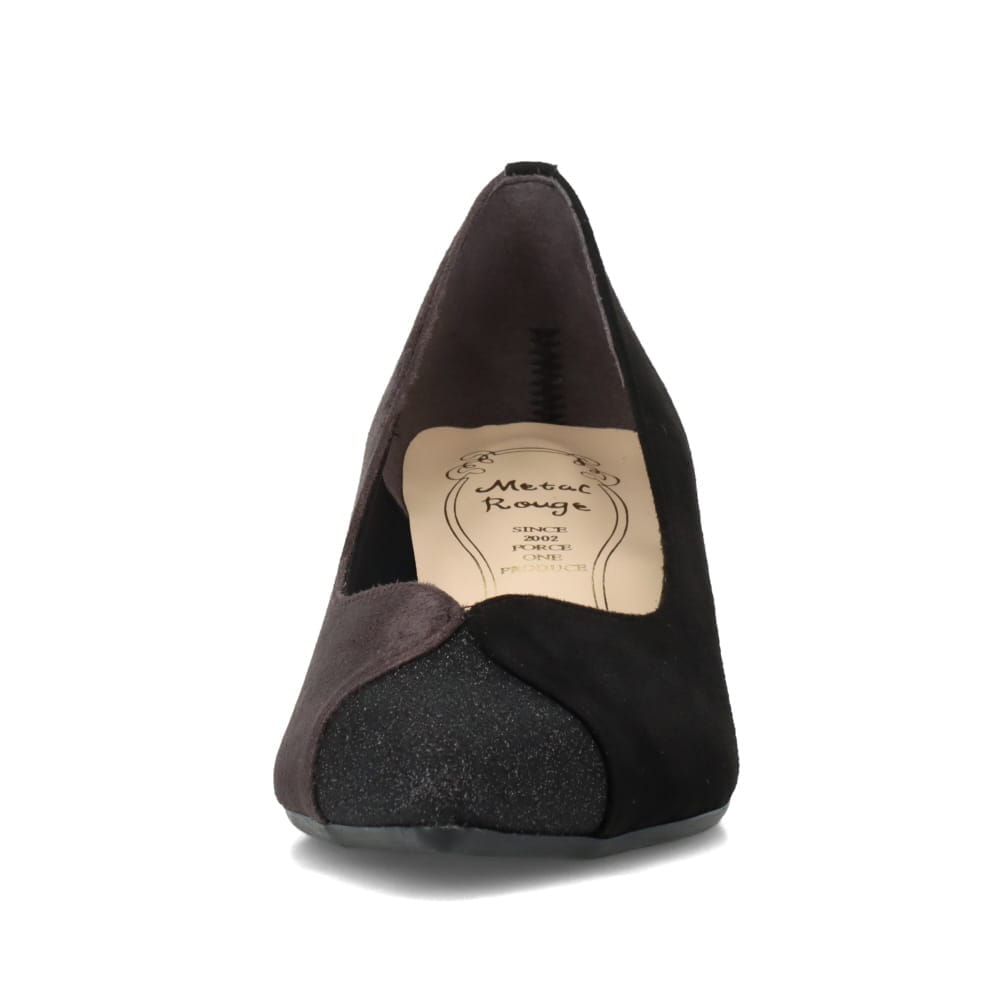 異素材切替えパンプス