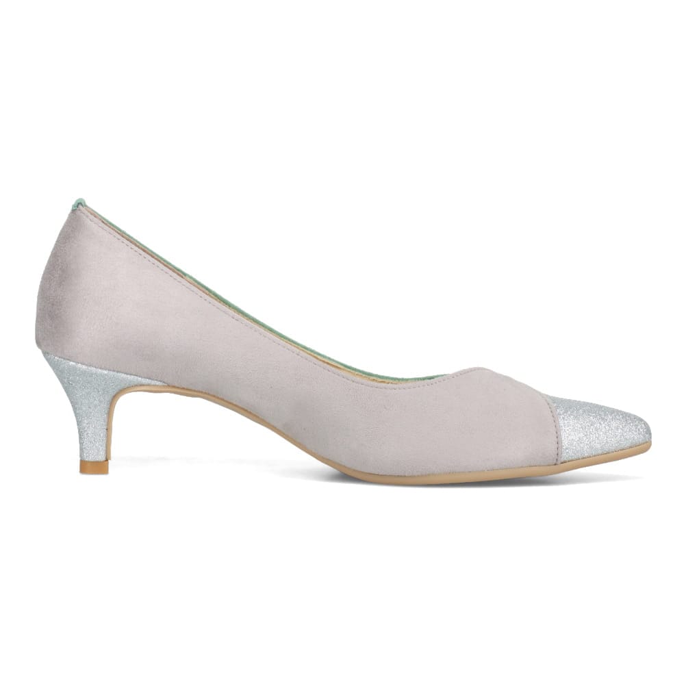 異素材切替えパンプス