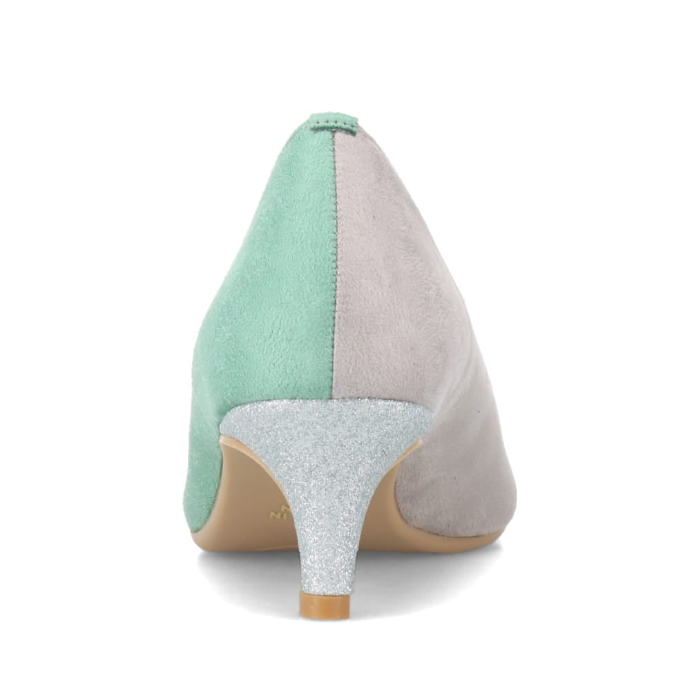 異素材切替えパンプス