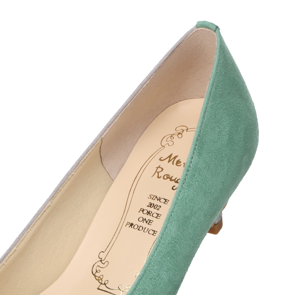 異素材切替えパンプス