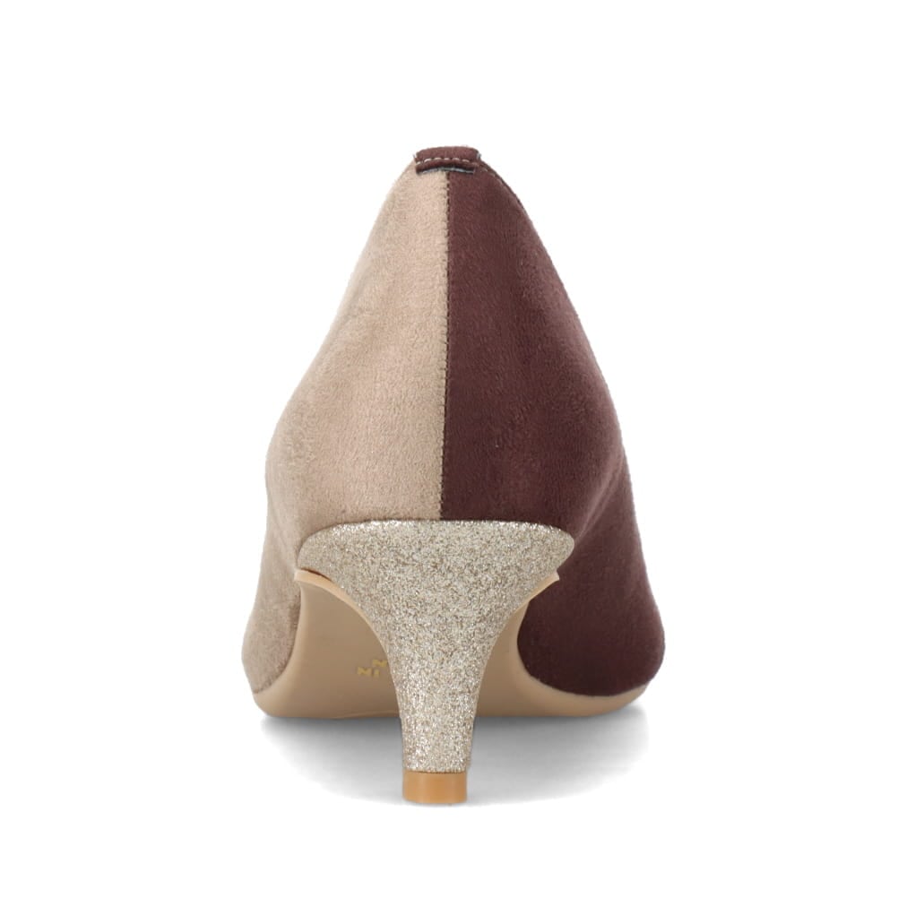 異素材切替えパンプス