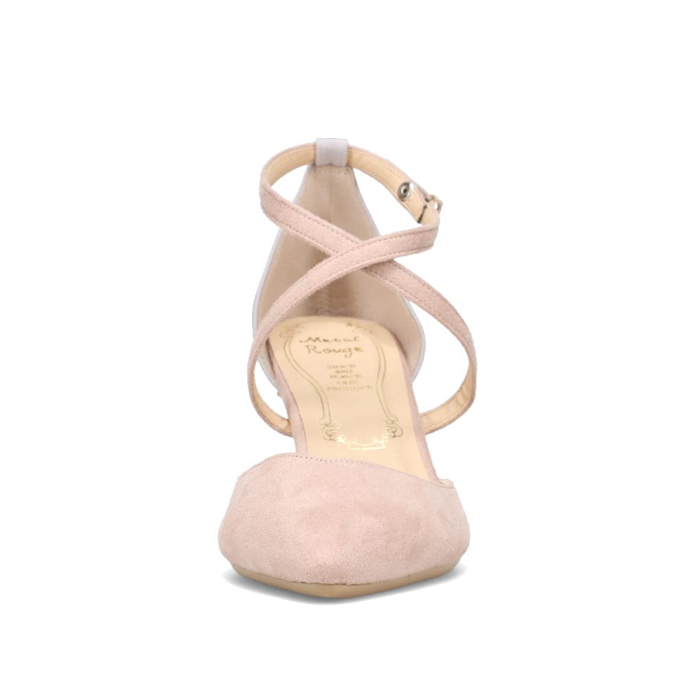 クロスストラップパンプス