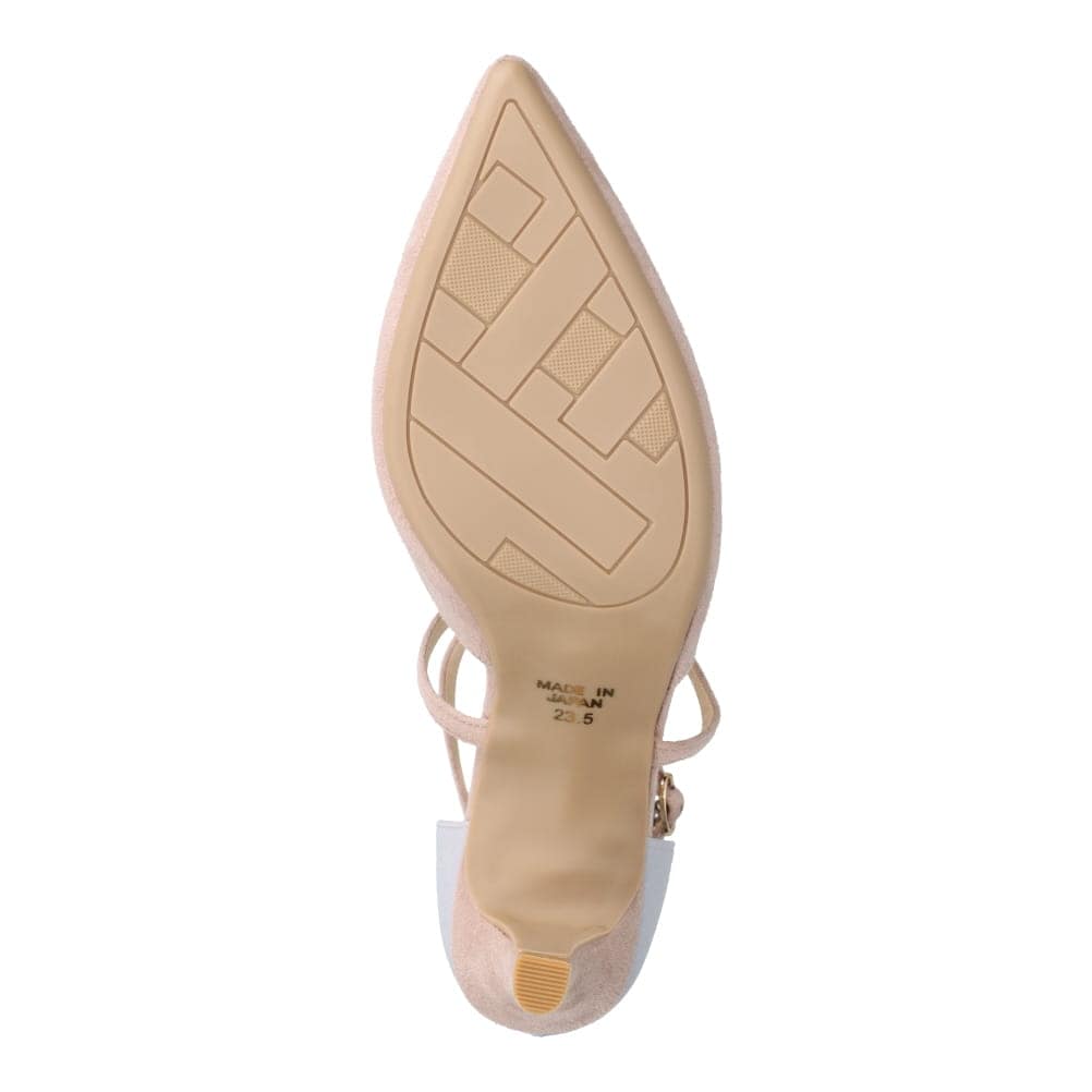 クロスストラップパンプス