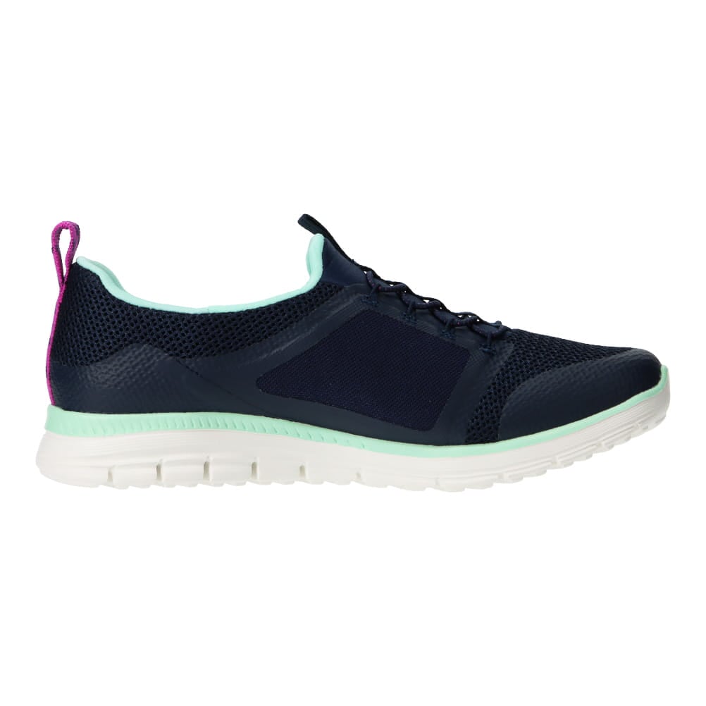 SKECHERS スケッチャーズ LUMINATE QUICK ROUTE レディース ネイビー