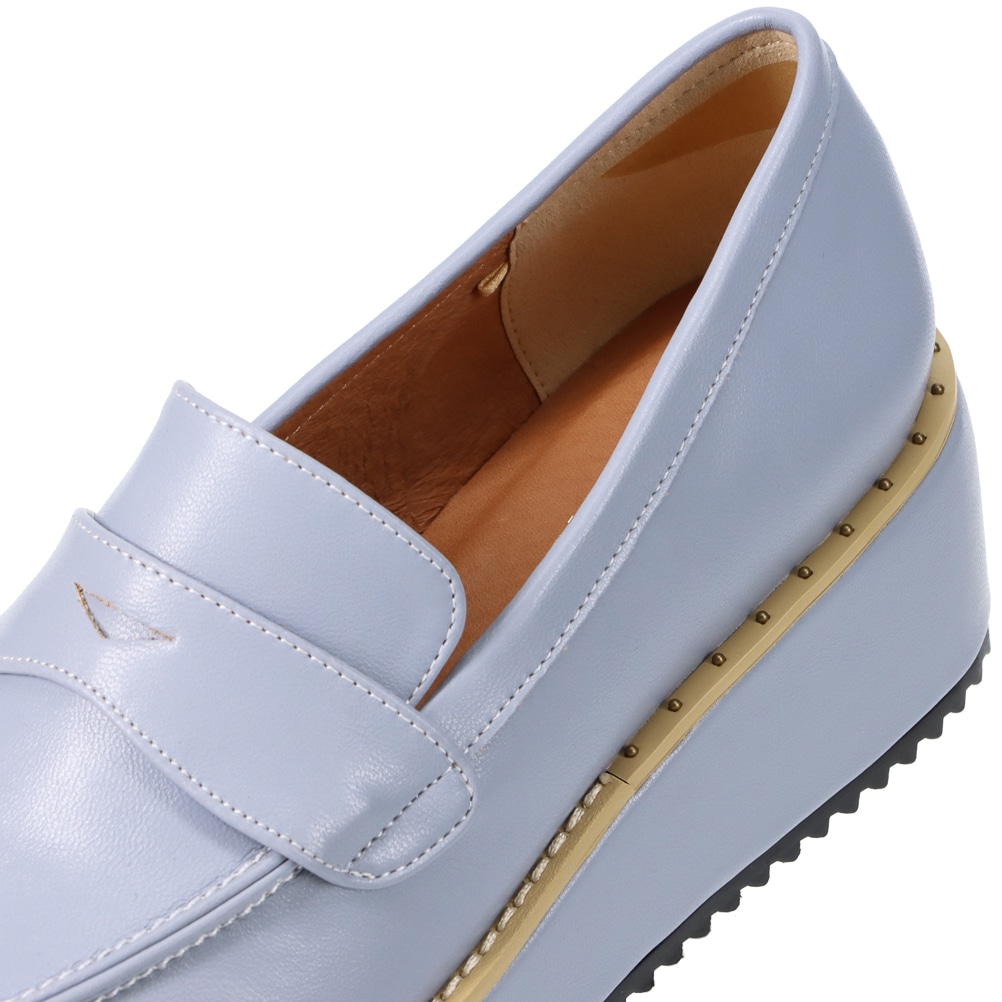 マニッシュ 厚底ローファー