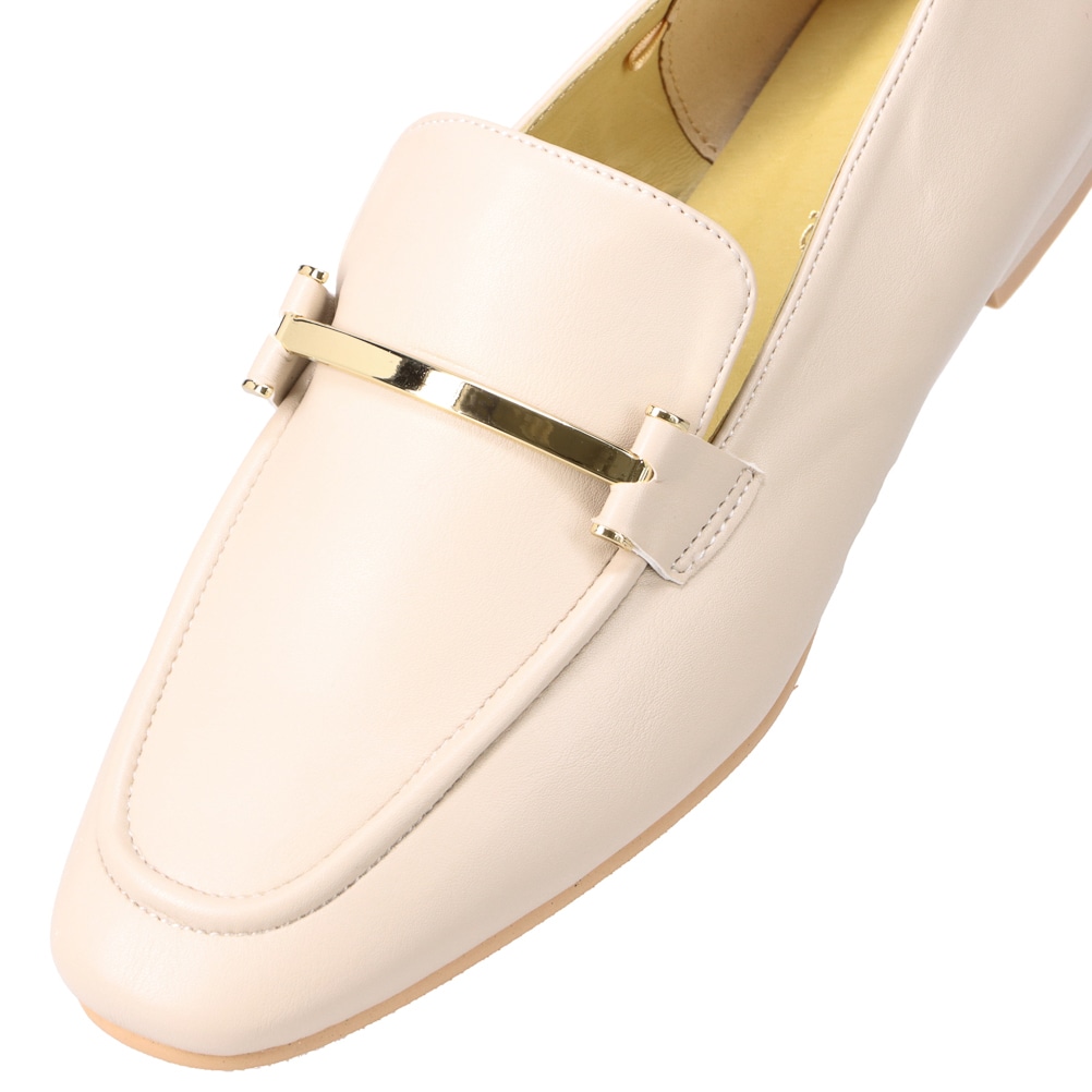 マニッシュ スクエアトゥビットローファー