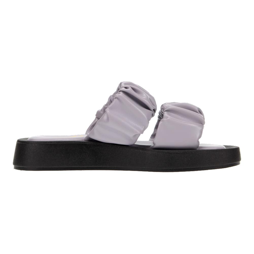 シュシュ風フラットサンダル