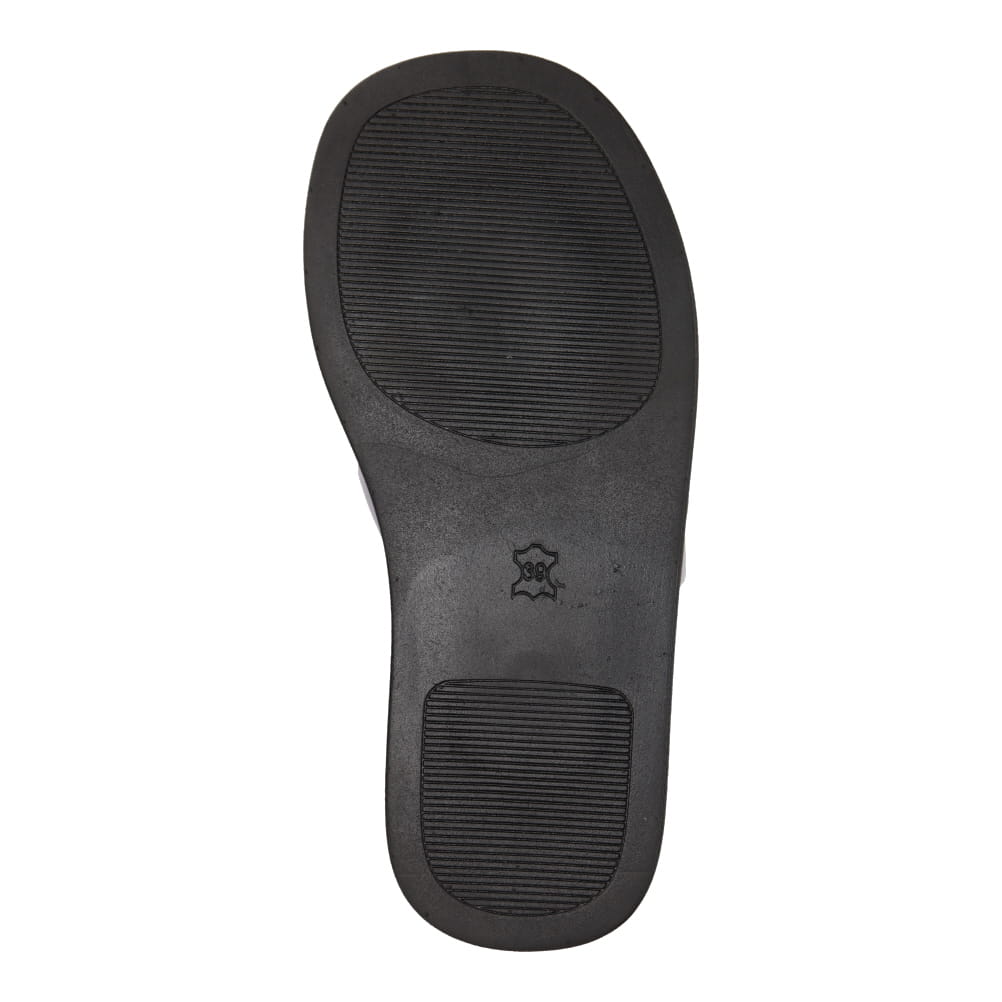 シュシュ風フラットサンダル