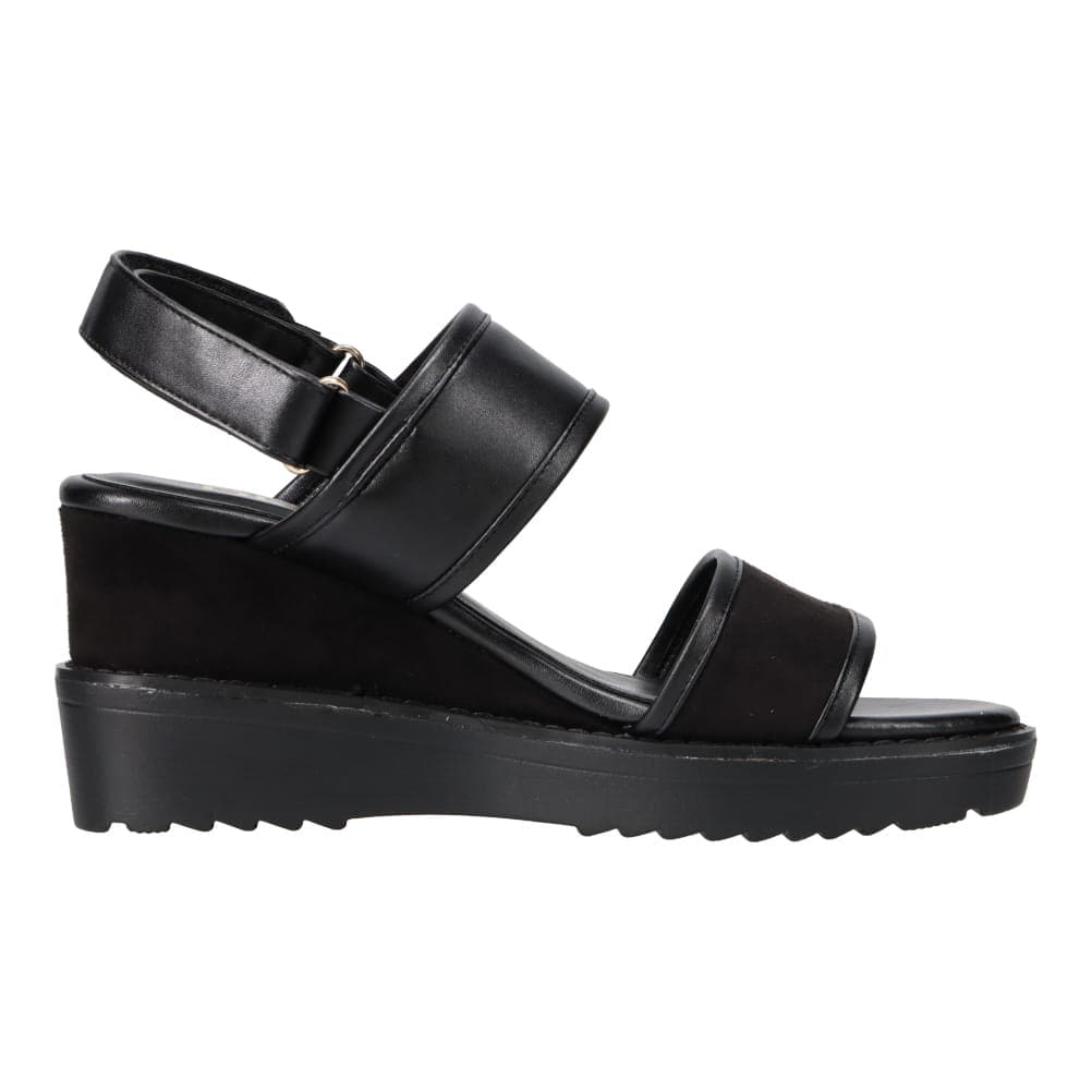 バックストラップウエッジソールサンダル