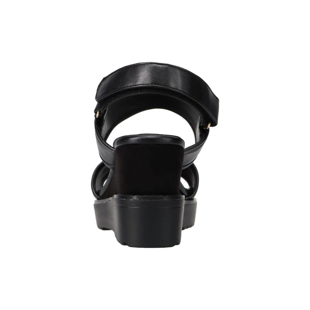 バックストラップウエッジソールサンダル