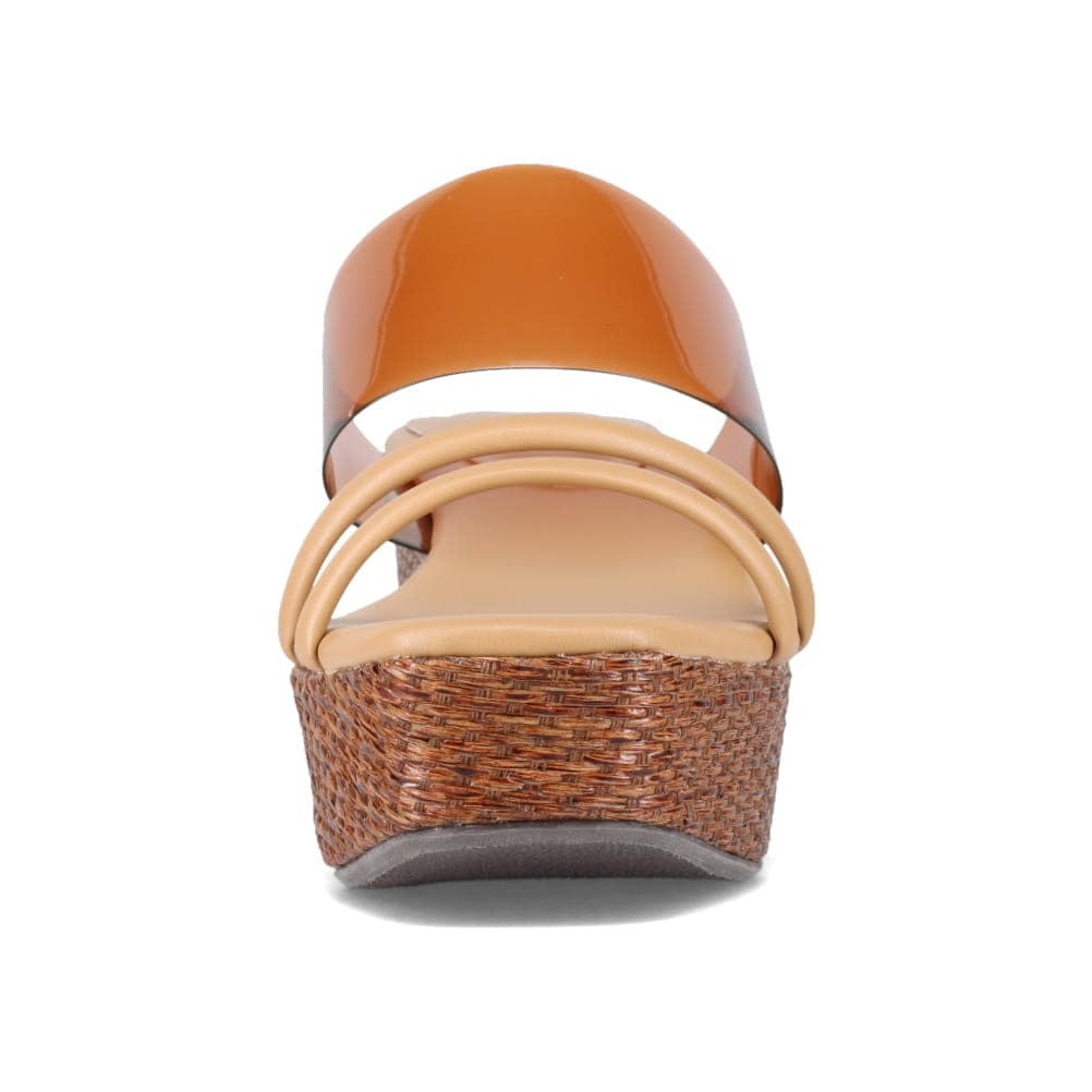 厚底クリア素材サンダル