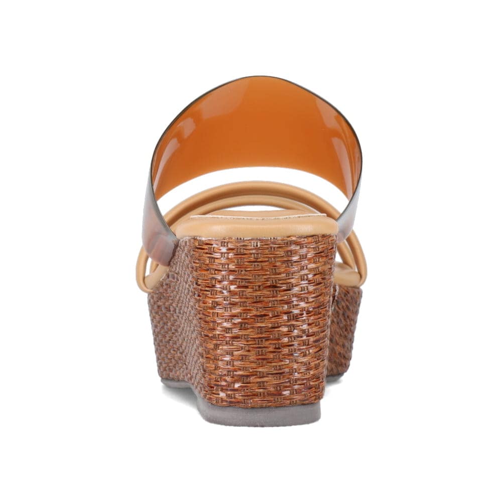 厚底クリア素材サンダル