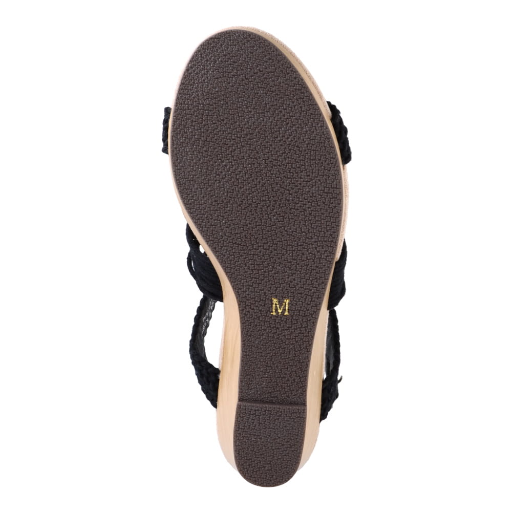 バックベルトウェッジサンダル