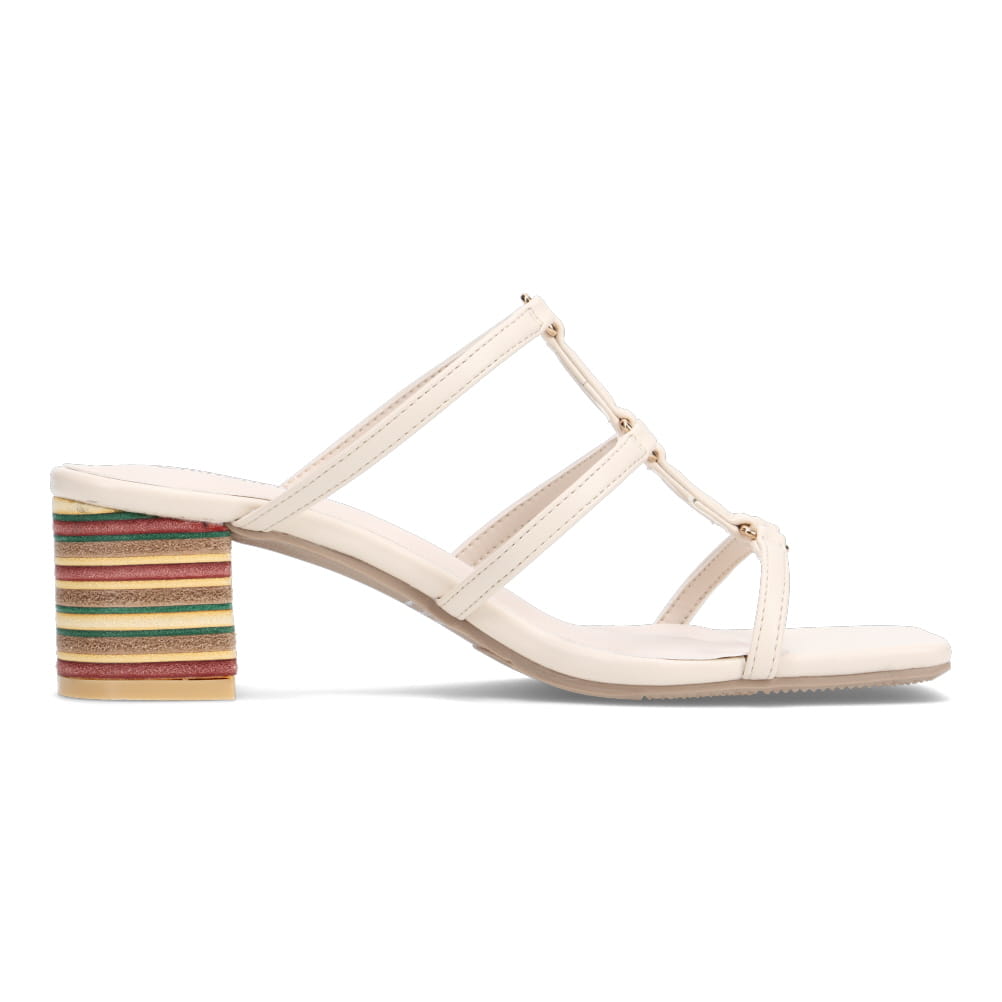 Tストラップミュールサンダル