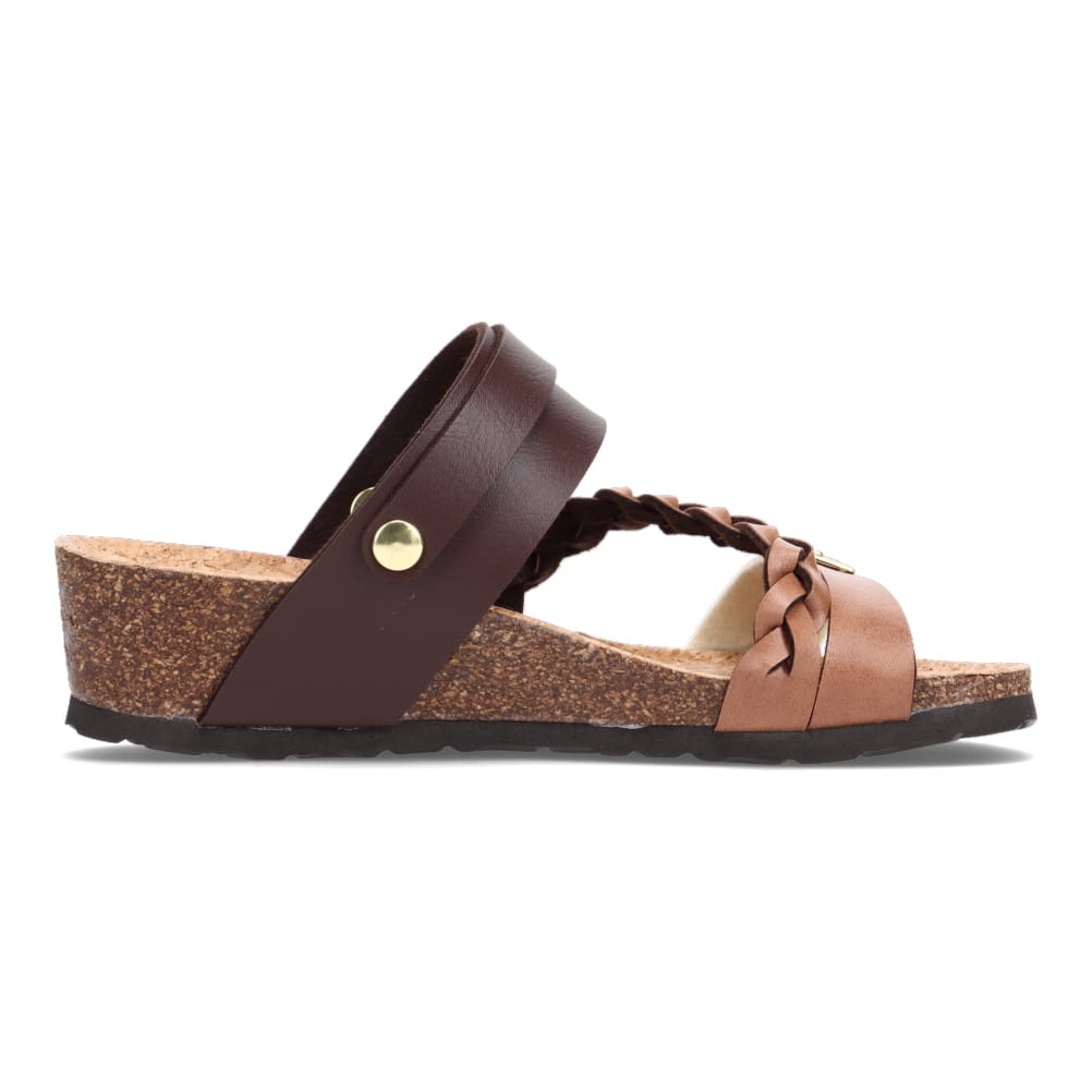 ブラウンサンダル サンダル ブラウン フラット: 25mm, sr Twenty Buckle - Sandals