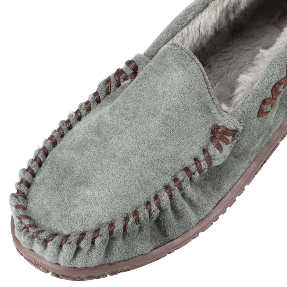 MOZ sweden モズ スウェーデン もこもこモカシン レディース ブルー