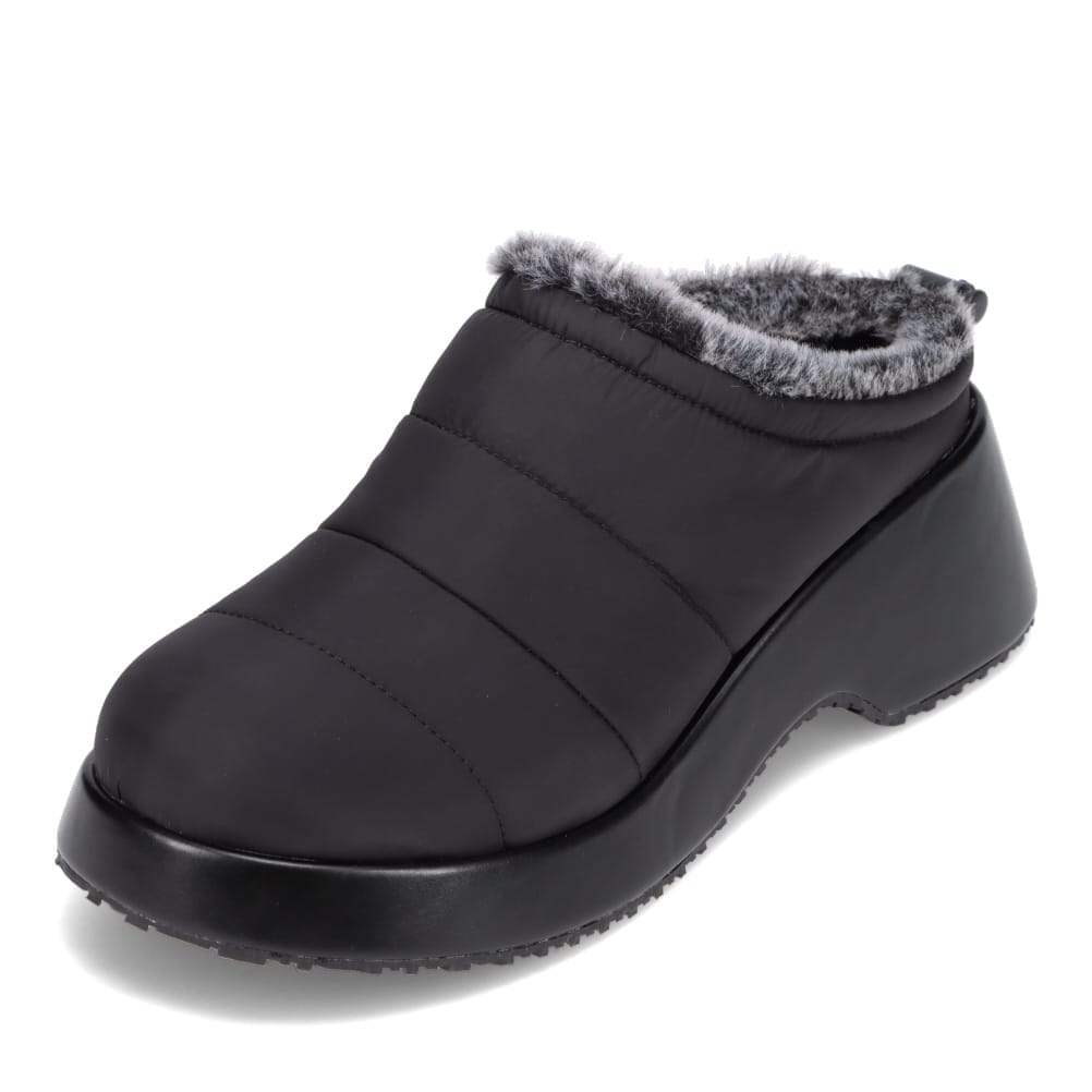 ダウン風サボサンダル