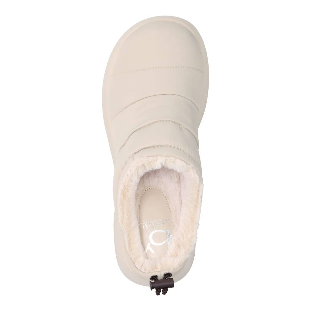 ダウン風サボサンダル