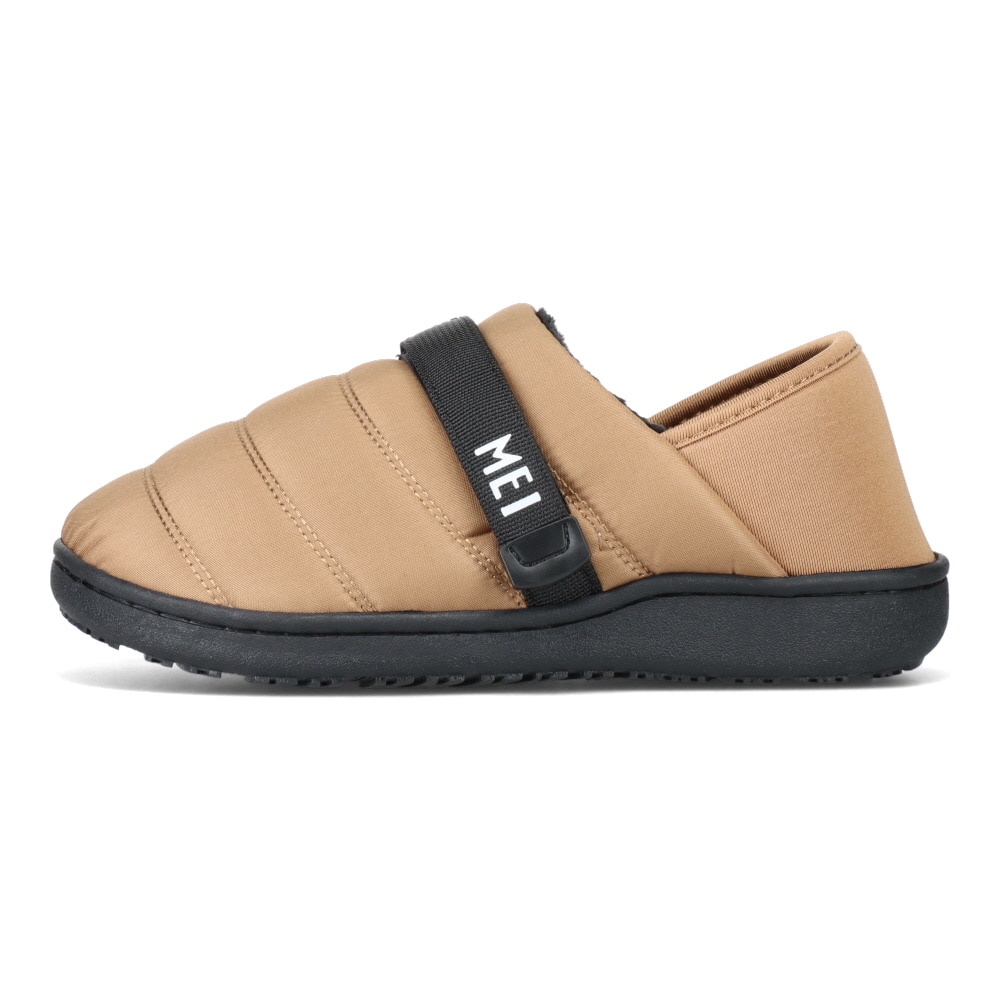 MEI メイ ダウン風かかとが踏めるモックシューズ レディース ベージュ