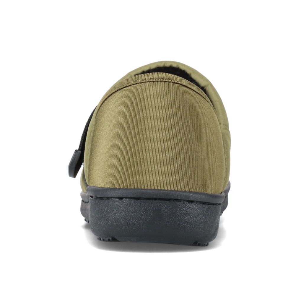 MEI メイ ダウン風かかとが踏めるモックシューズ レディース カーキ