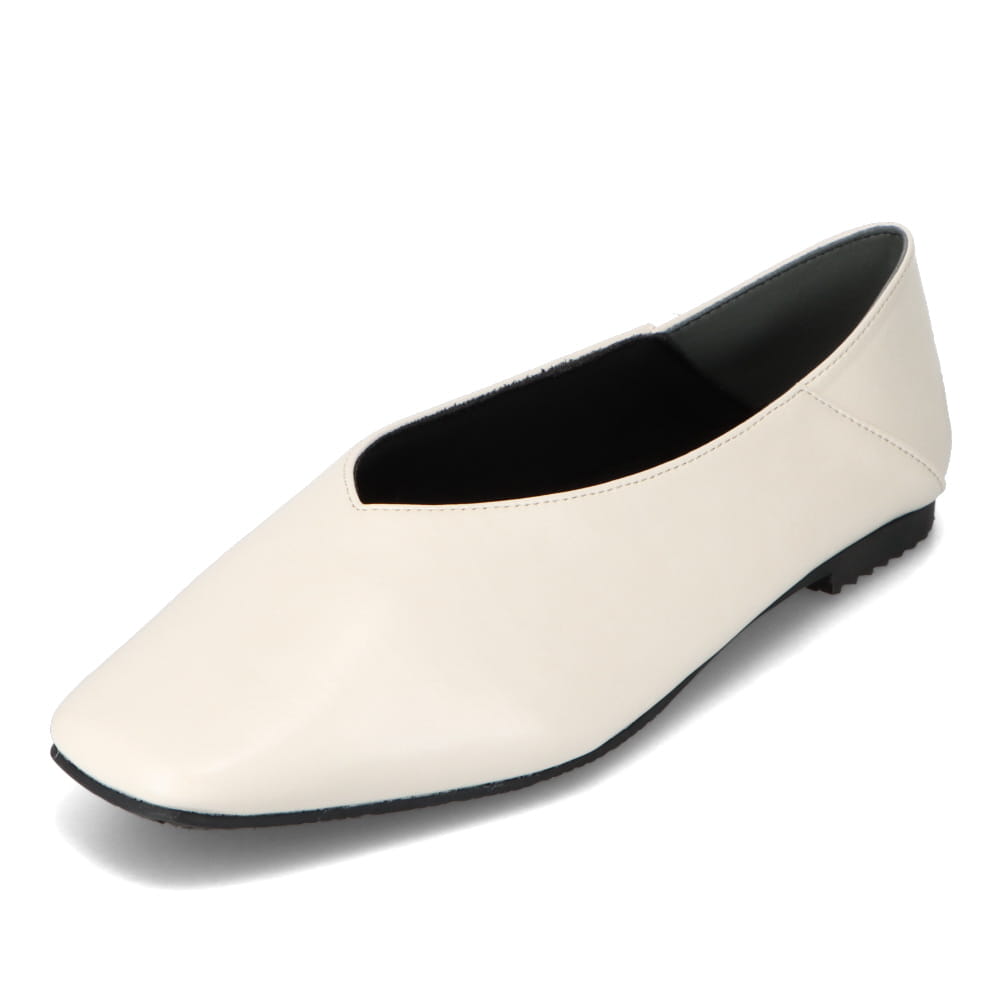 幅広フラットパンプス