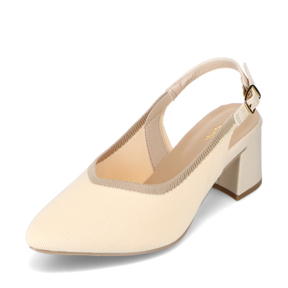 ニットバックバンドパンプス