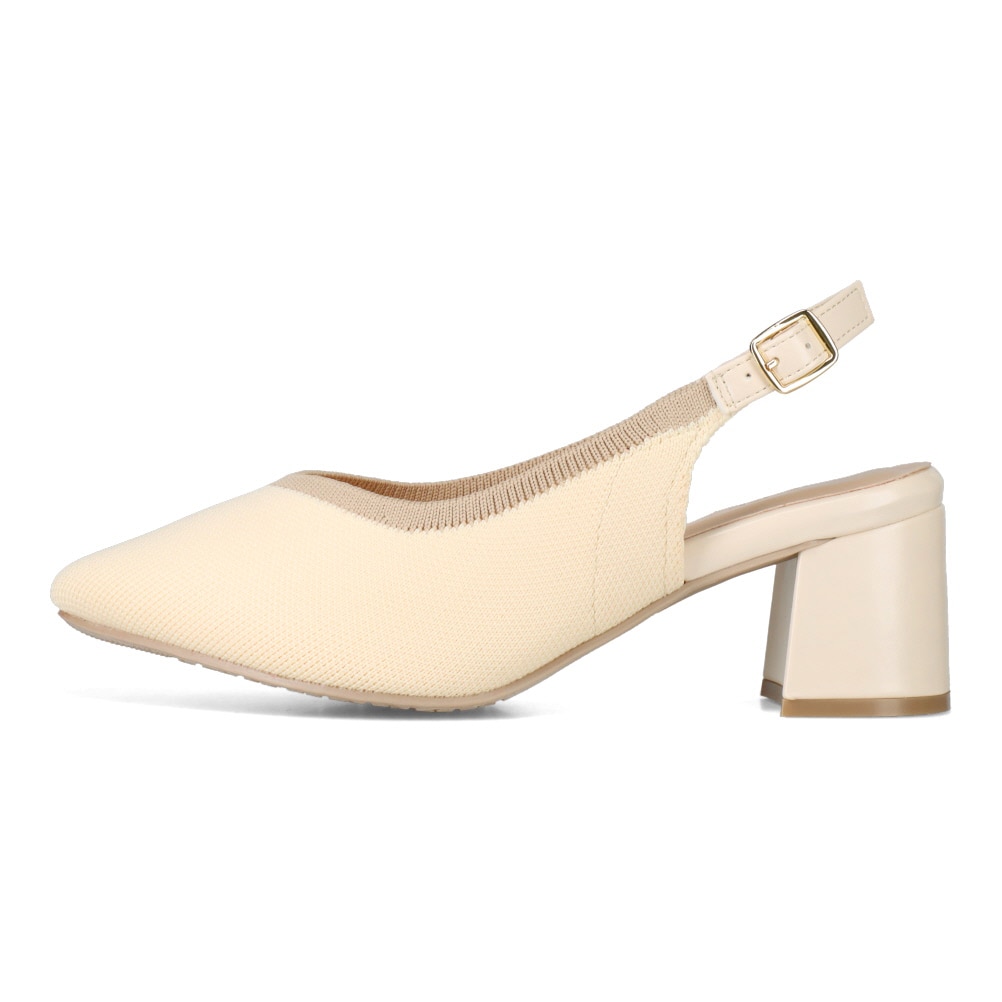 ニットバックバンドパンプス