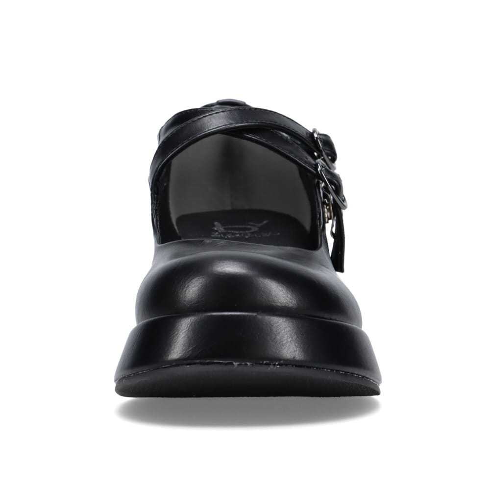 厚底ストラップローファー