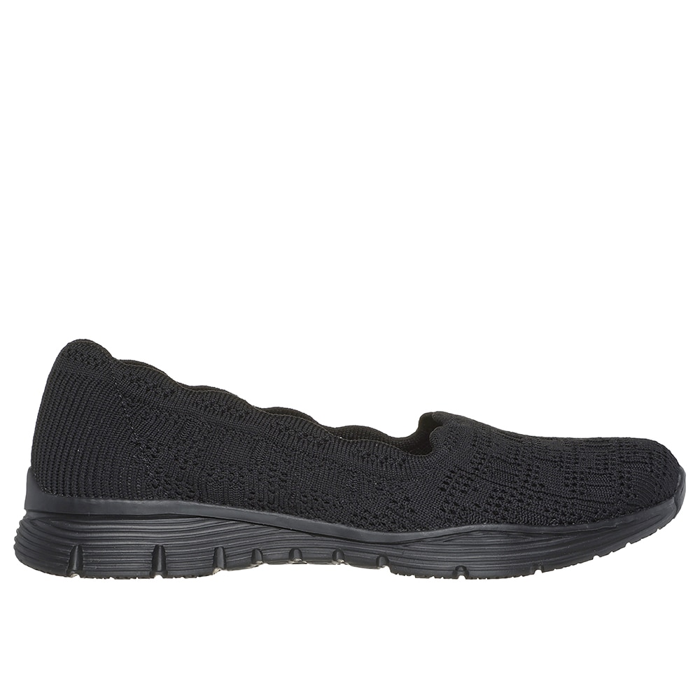 大勧め SKECHERS スケッチャーズ SEAGER ブラック レディース | 靴 靴