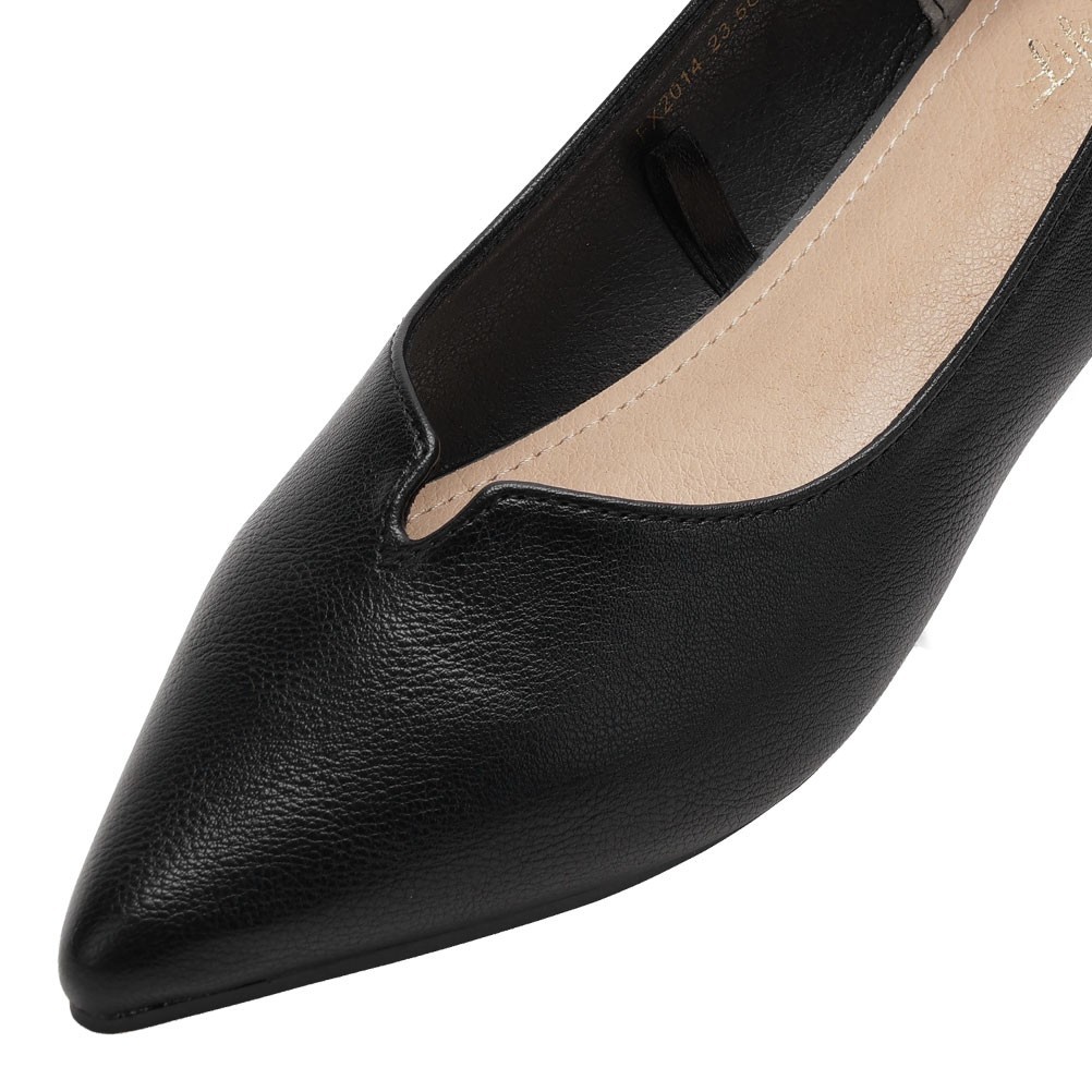 Life beauty ライフ ビューティー ポインテッドトゥパンプス ブラック