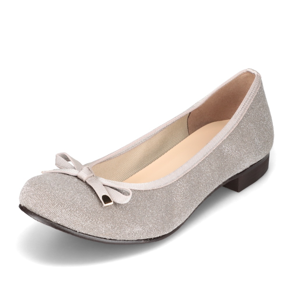 Feeling of Yui フィーリングオブユイ リボンバレエシューズ グレー