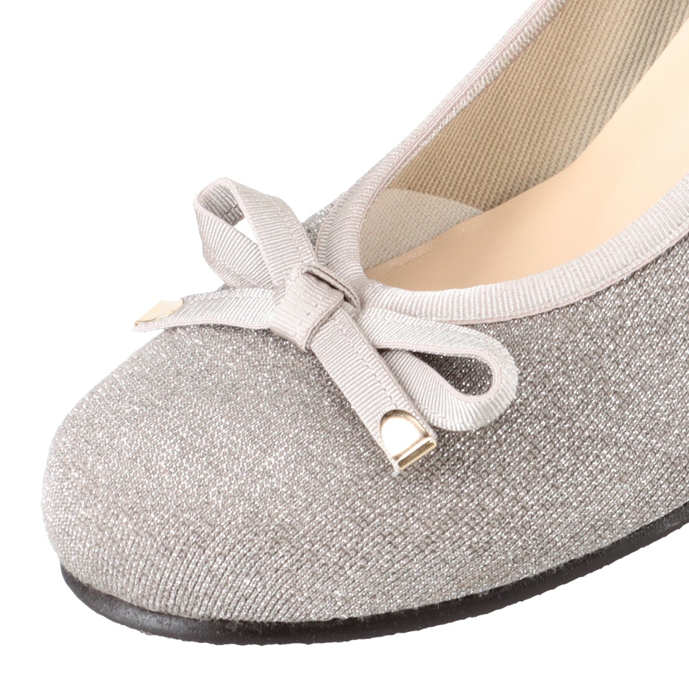 Feeling of Yui フィーリングオブユイ リボンバレエシューズ グレー