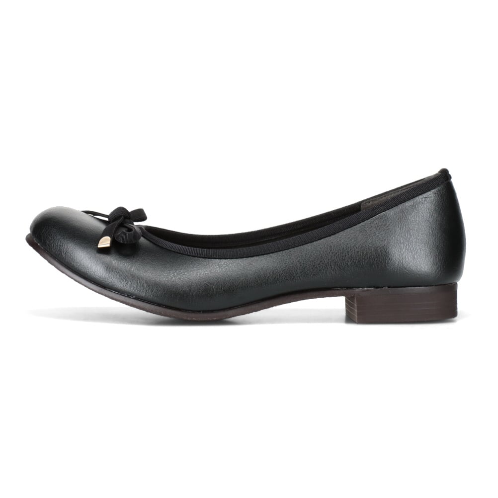 Feeling of Yui フィーリングオブユイ リボンバレエシューズ ブラック