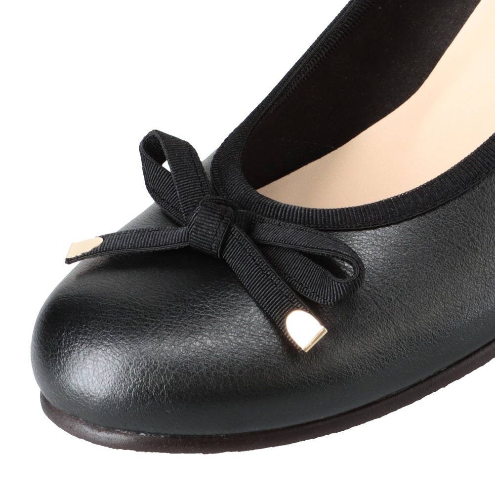 Feeling of Yui フィーリングオブユイ リボンバレエシューズ ブラック