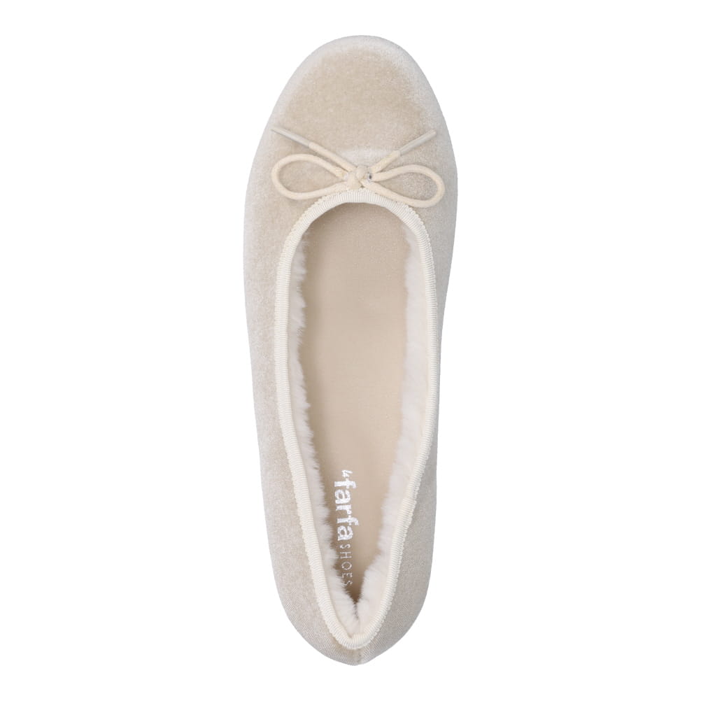 裏起毛バレエシューズ