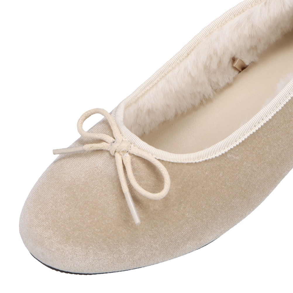 裏起毛バレエシューズ